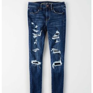 American Eagle ripped jeggings